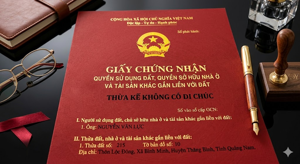 chia đất không có di chúc