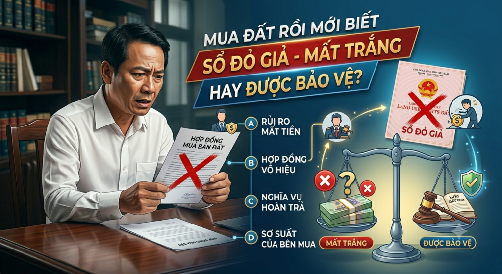 mua phải sổ đỏ giả, người thứ ba ngay tình