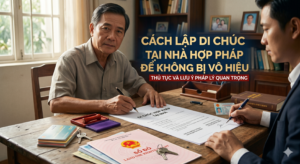 Cách lập di chúc tại nhà hợp pháp để không bị vô hiệu