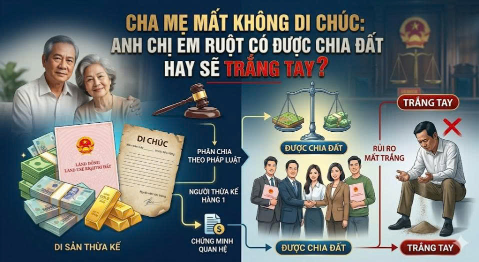 Hàng thừa kế thứ hai: Khi nào anh chị em ruột được chia di sản?