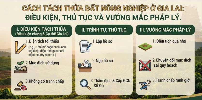 Những điều kiện bắt buộc để được tách thửa đất nông nghiệp