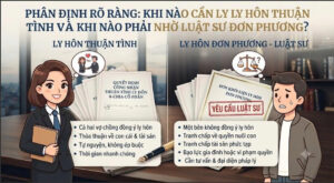 Tùy thuộc vào mức độ đồng thuận giữa vợ và chồng, quá trình giải quyết pháp lý sẽ diễn ra theo hai hướng khác nhau, đòi hỏi chiến lược xử lý hoàn toàn khác biệt từ đội ngũ luật sư hôn nhân gia đình