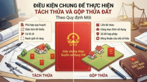 Điều kiện chung để thực hiện tách thửa và gộp thửa đất theo quy định mới