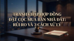 Hướng dẫn chi tiết thủ tục giải quyết tranh chấp hợp đồng đặt cọc mua bán nhà đất, quy định phạt cọc và hướng dẫn khởi kiện tại Tòa án từ Việt Luật Group.