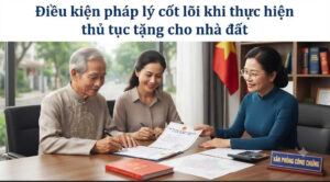 Để thủ tục tặng cho nhà đất giữa bố mẹ và con cái được cơ quan nhà nước có thẩm quyền chấp thuận, giao dịch bắt buộc phải thỏa mãn các điều kiện luật định